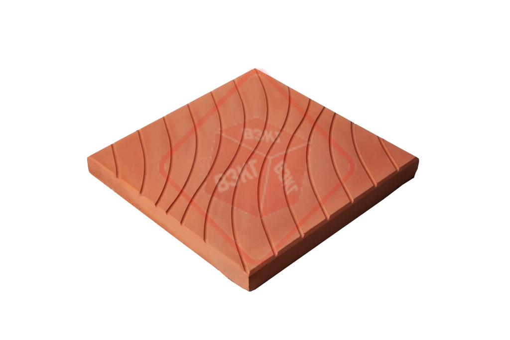 Тротуарная плитка Волна (Оранжевая) 300*300*30